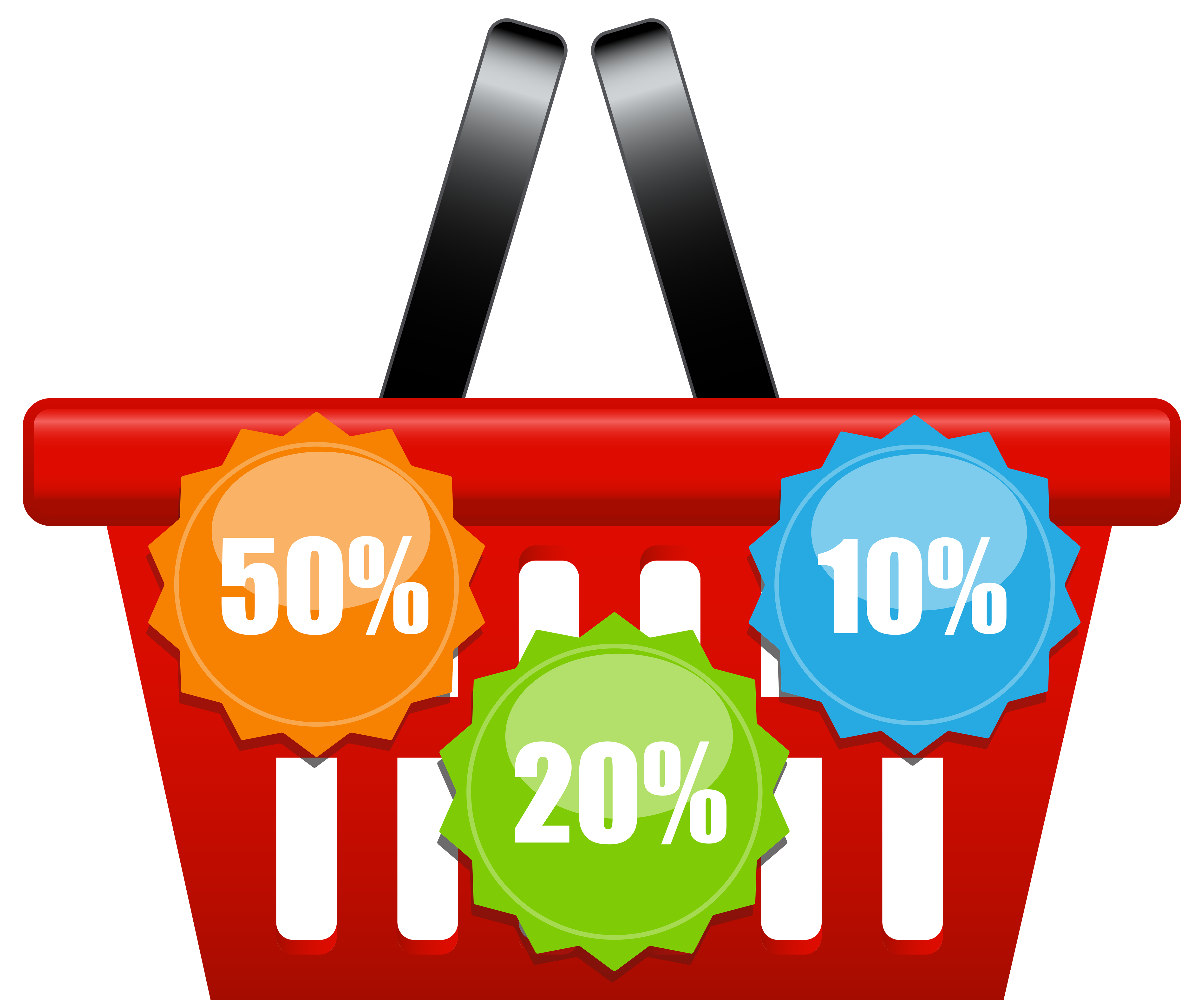 Shopping Icons Cart Discount Basket With Icon