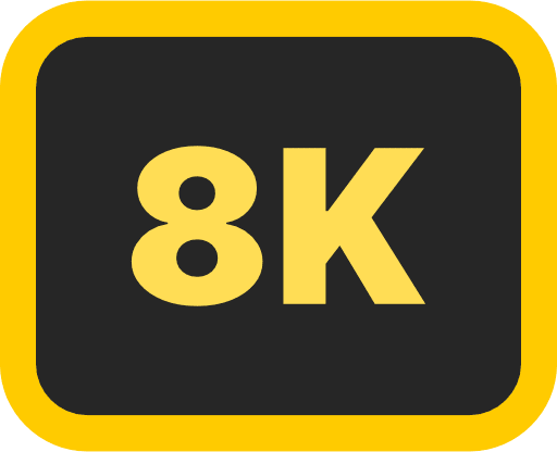 8K Label Color Icon