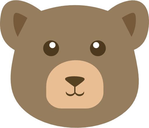 Bear Face Color Icon