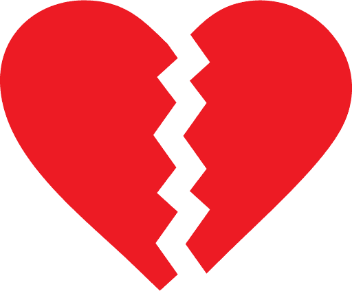 Broken Heart Symbol Icon