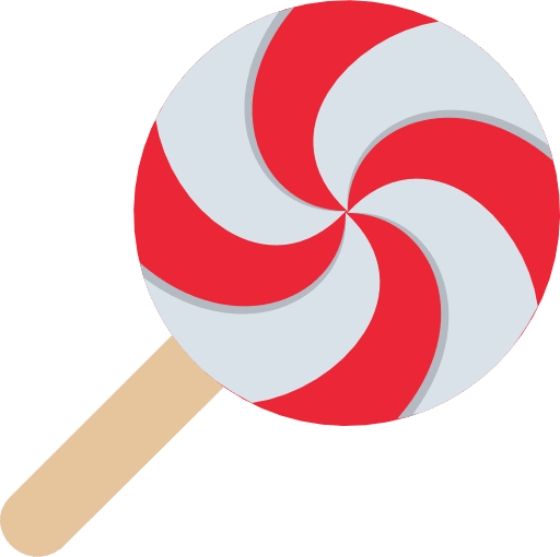 Christmas Candy Lollipop Color Icon