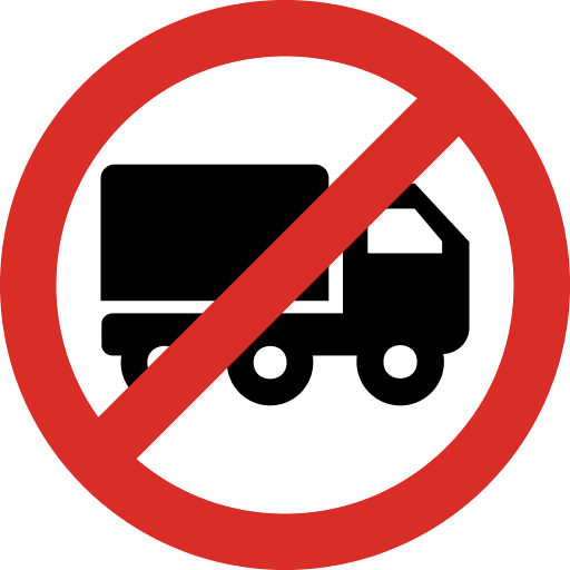 No Truck Icon