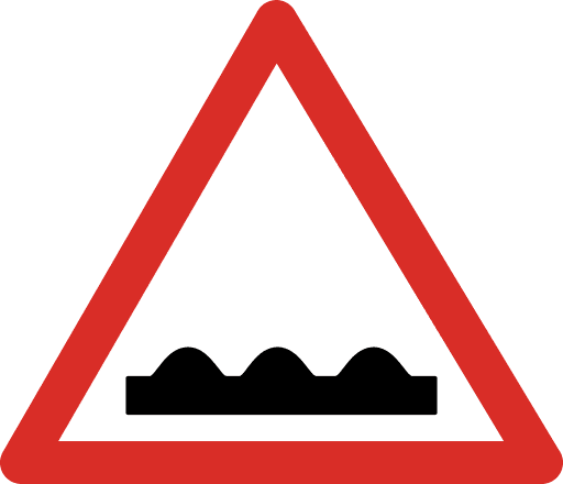 Rough Road Sign Icon