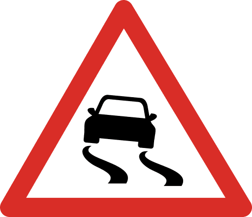 Slippery Road Icon