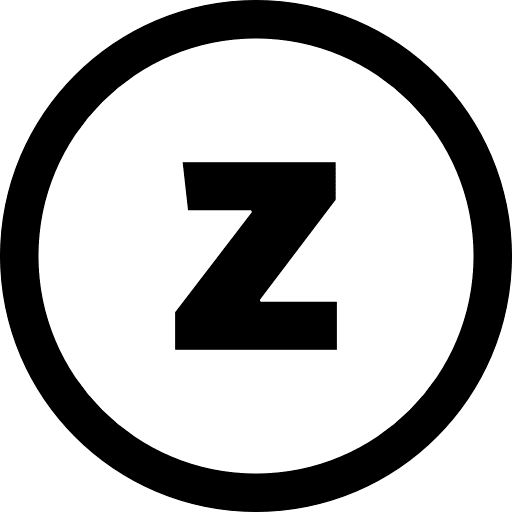 Z Alphabet Round Icon