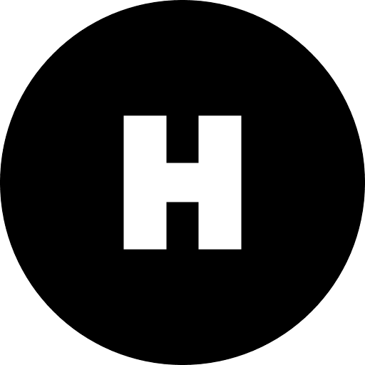 H Alphabet Round Circle Icon