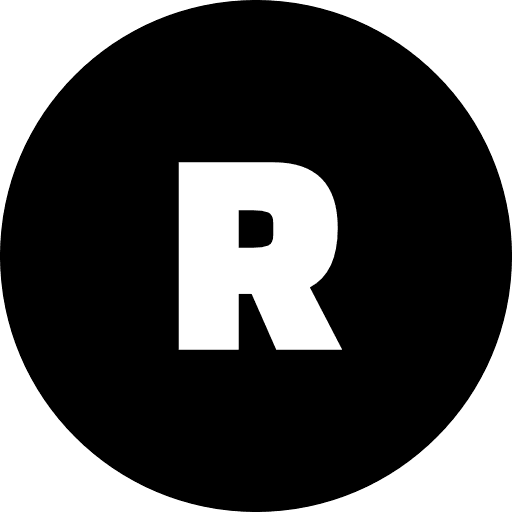 R Alphabet Round Circle Icon