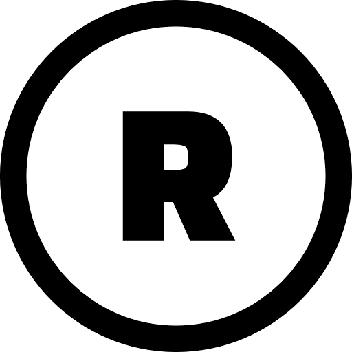 R Alphabet Round Icon