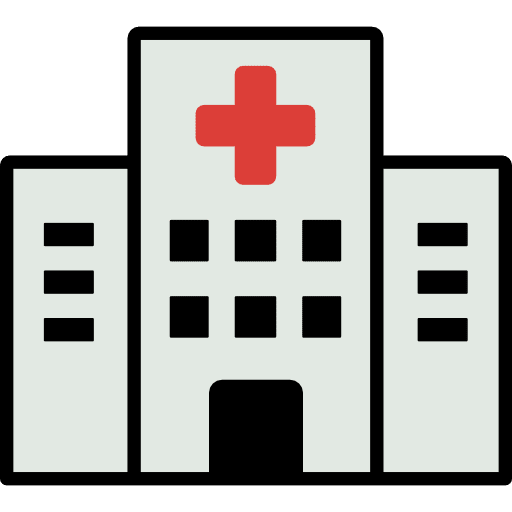 Hospital Building Color Icon