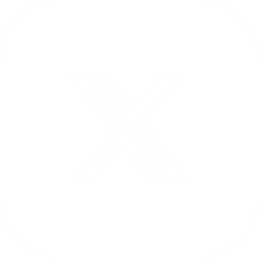 X Social Media White Square Icon