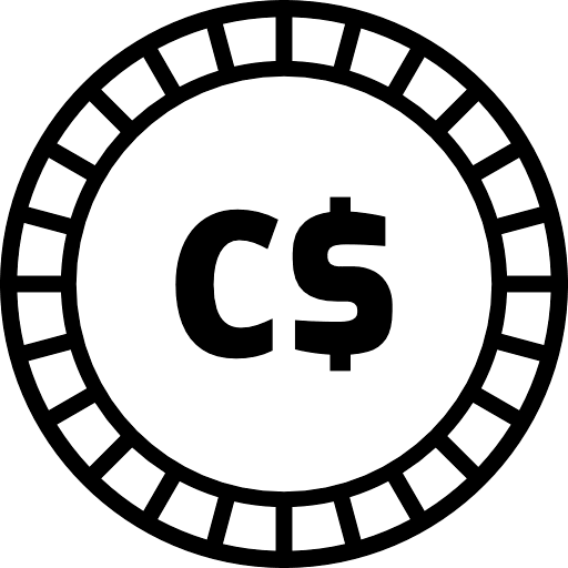 Coin Canadian Dollar Cad Icon