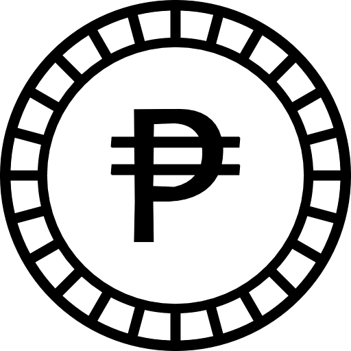 Coin Philippine Peso Php Icon