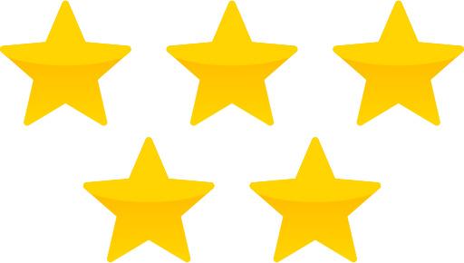 Five Star Yellow Icon