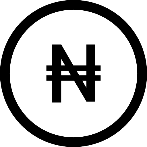 Nigeria Naira Coin Outline Icon