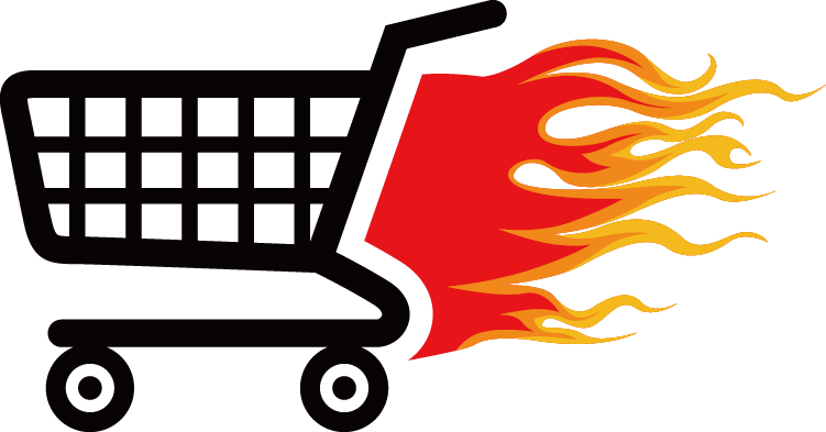 Flame Shopping Cart Icon Free HQ Image Icon