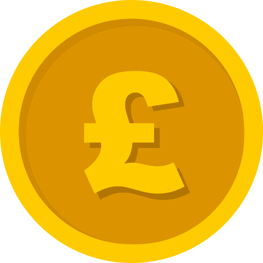 Pound Coin Color Icon