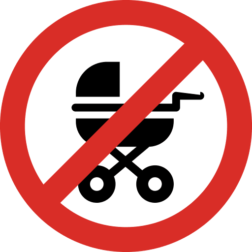 No Baby Carriage Icon