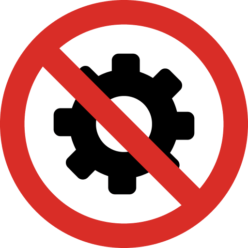 No Configuration Setting Icon
