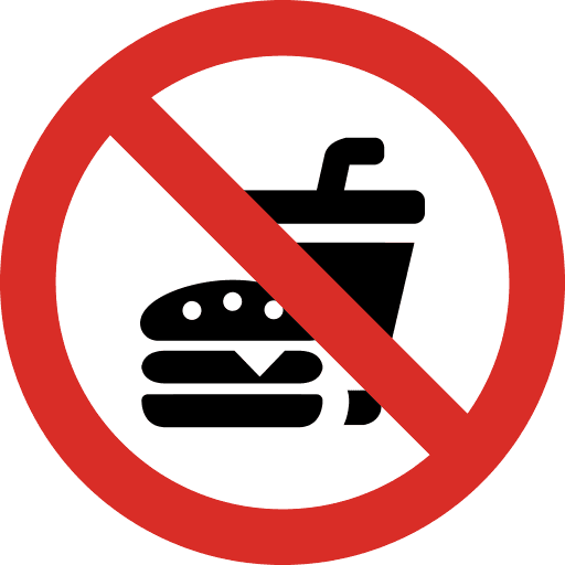 No Fast Food Icon