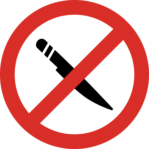 No Knife Icon