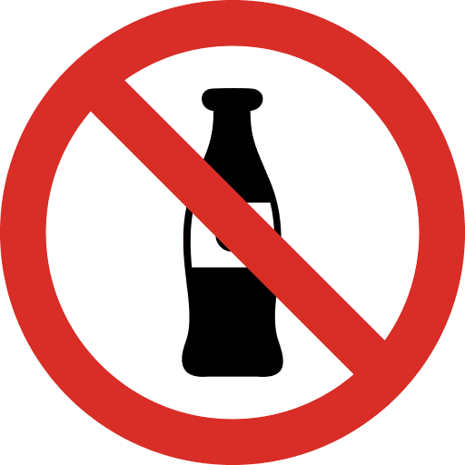 No Soda Drinks Icon