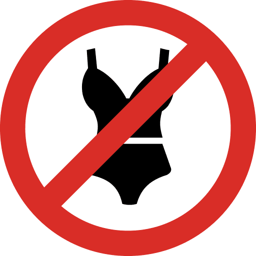 No Swimwear Swimsuit Icon