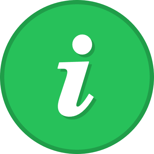 Round Information Green Icon