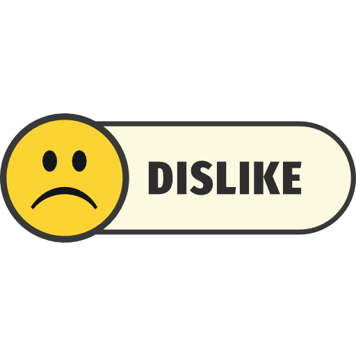 Dislike Button With Emoji Extension Icon