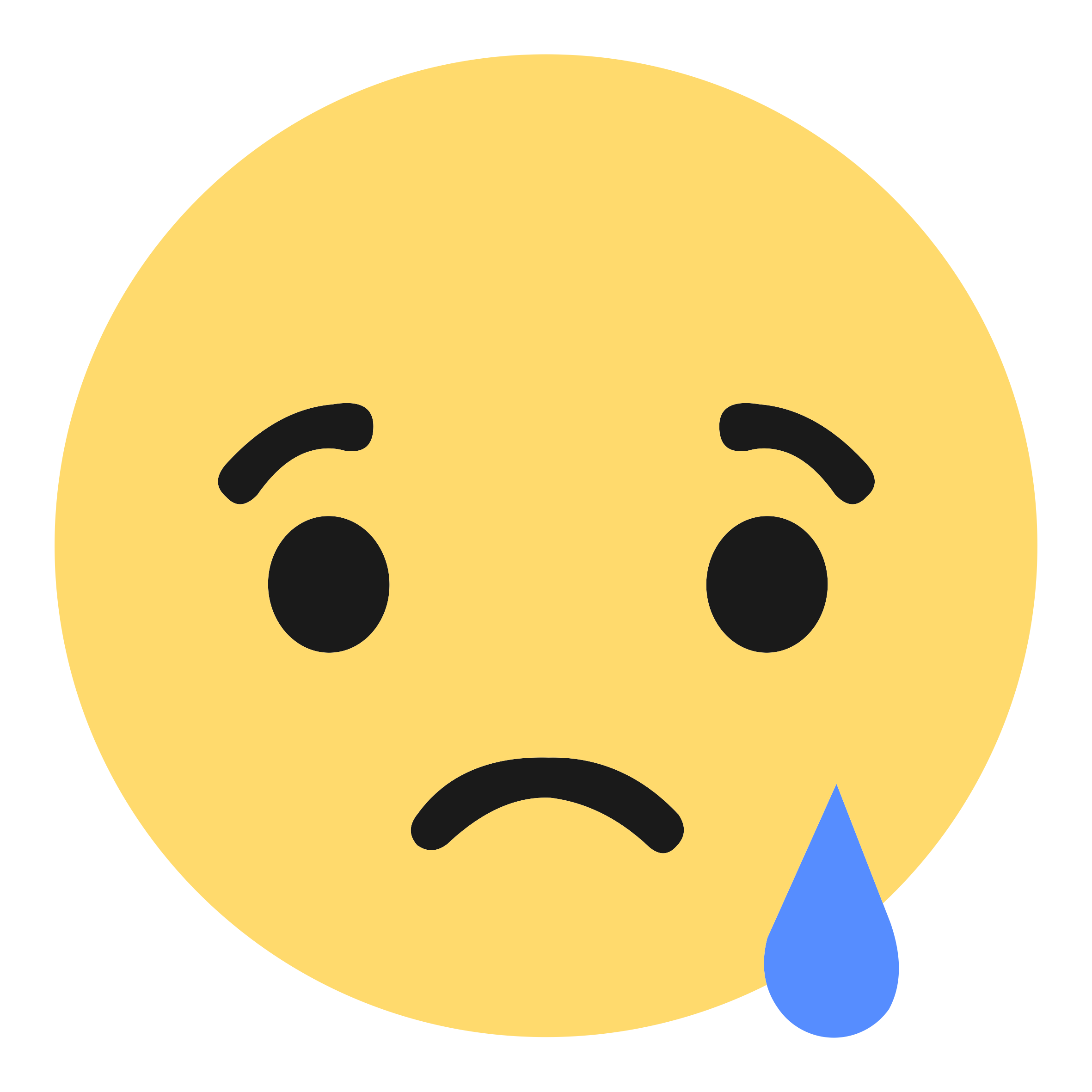 Emoticon Like Media Button Sad Facebook Social Icon