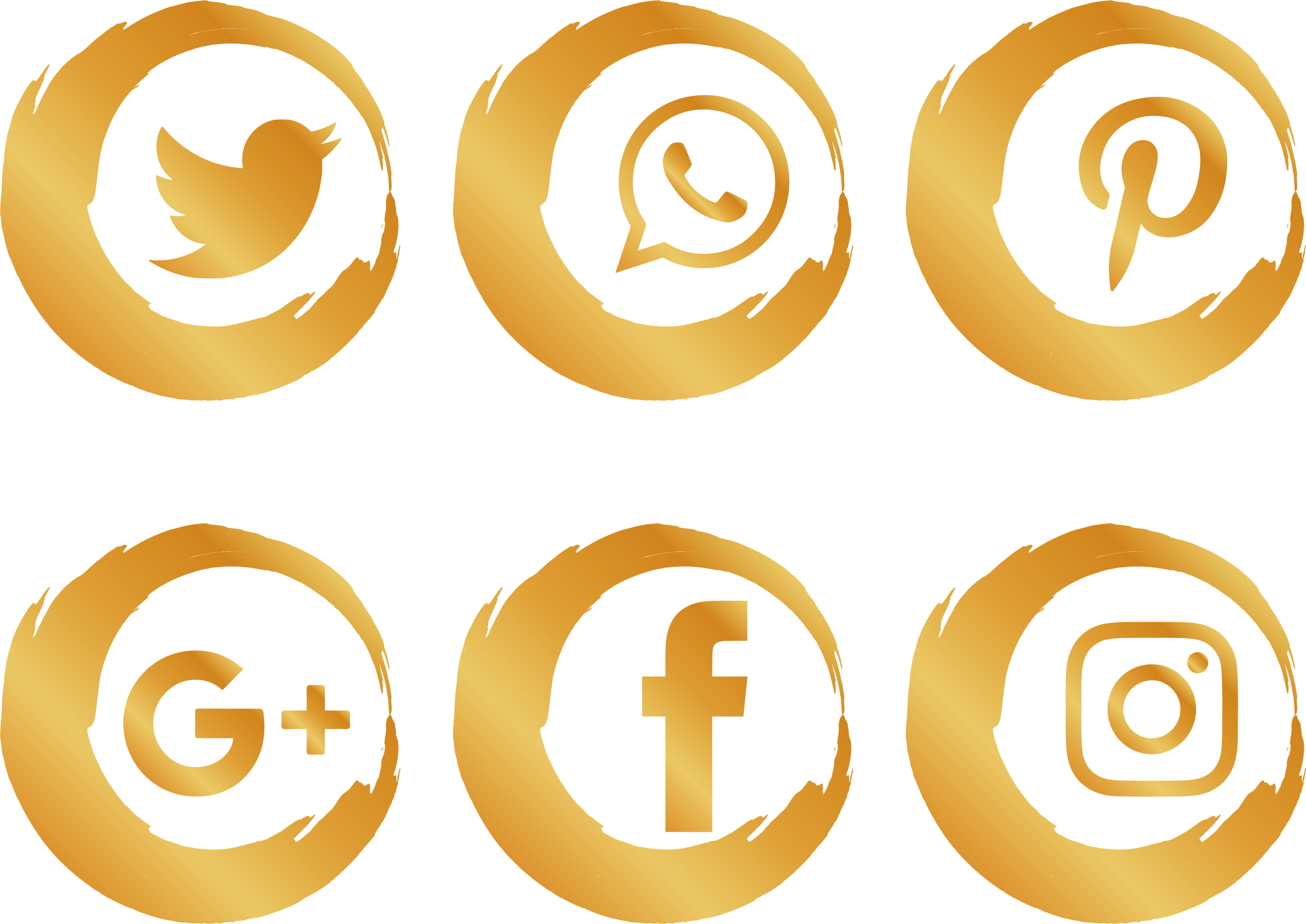 Network Gold Icons Media Brush Social Icon Icon