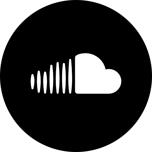 Soundcloud Round Black Icon