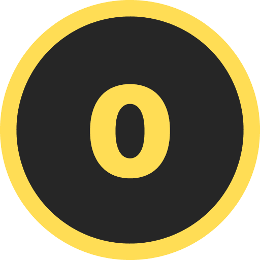 Number Zero Round Icon