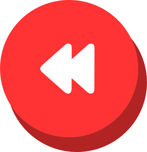 Backward Button Red Icon