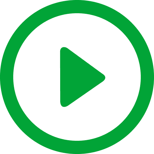 Play Button Outline Green Icon