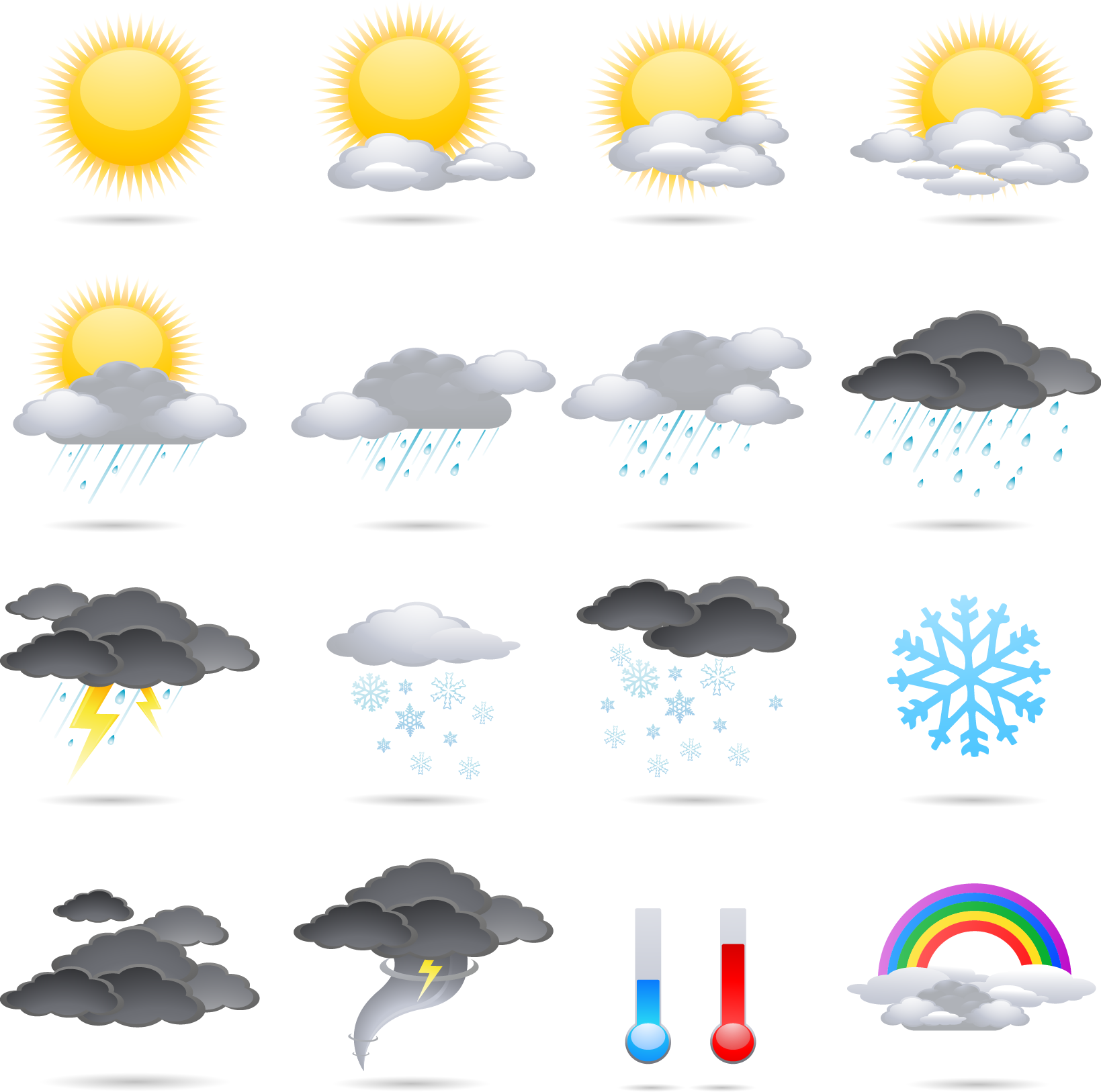 Color Meteorology Weather Vector Icon Free HQ Image Icon