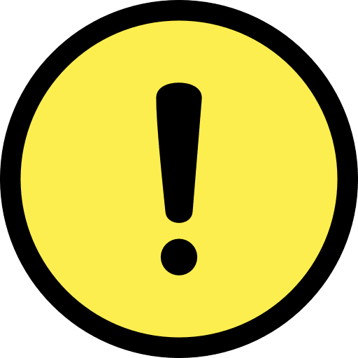 Exclamation Warning Round Yellow Icon