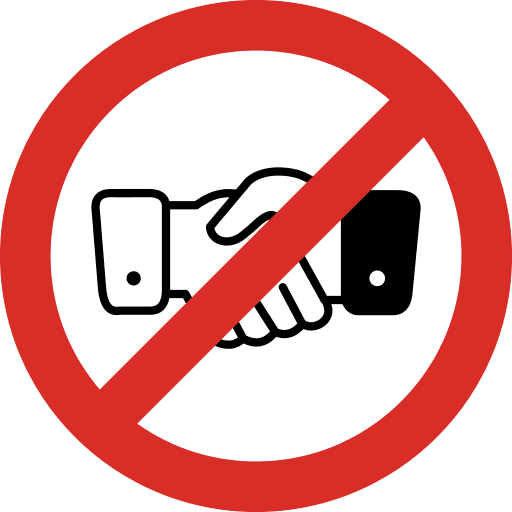 No Hand Shake Icon