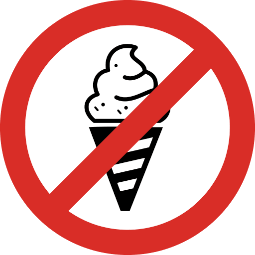 No Ice Cream Icon