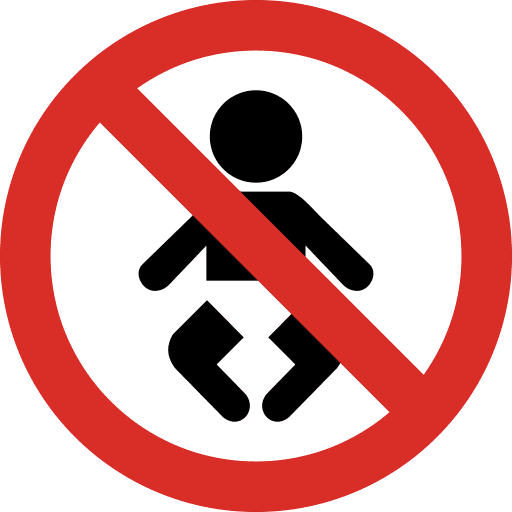 No Newborn Baby Child Icon