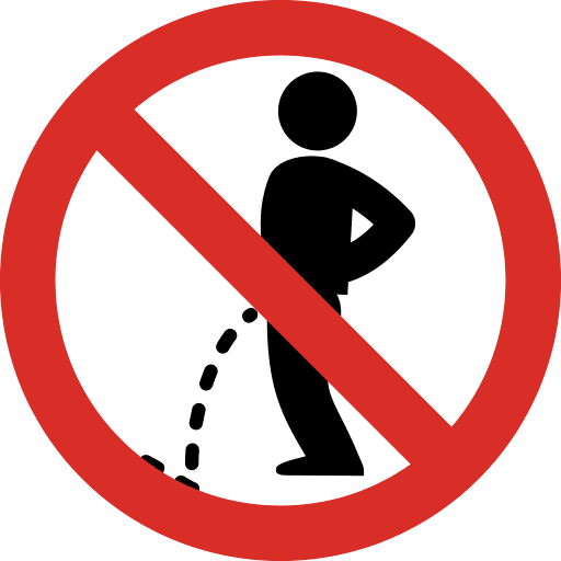 No Pee Urine Icon