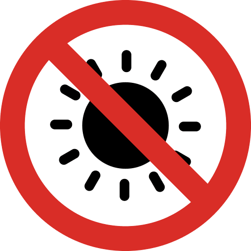 No Sun Light Icon