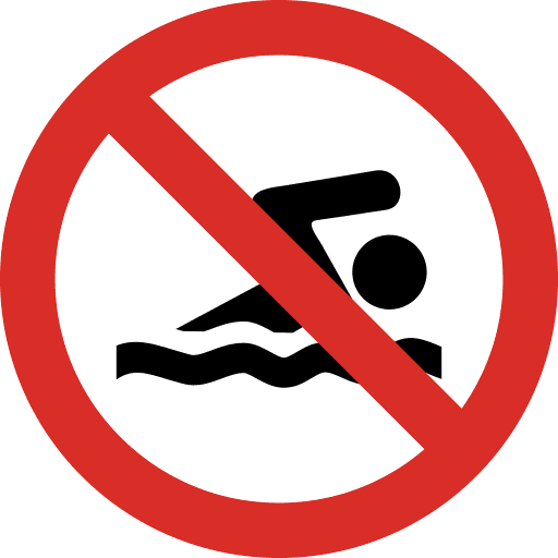 No Swimming Icon