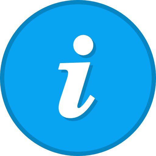 Round Information Blue Icon