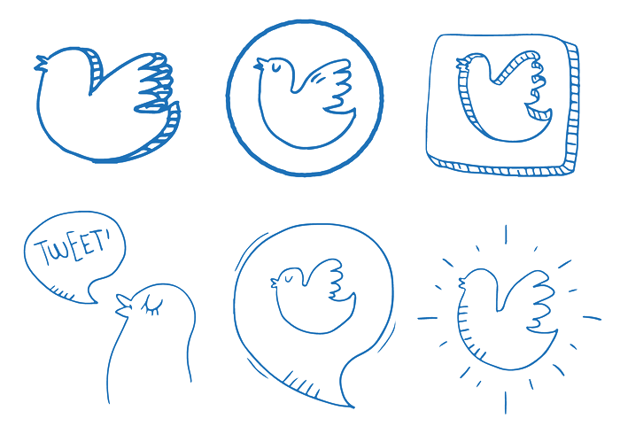 Twitter Vector Set Bird Icon Free Download PNG HD Icon