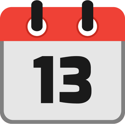 Calendar Date 13 Icon