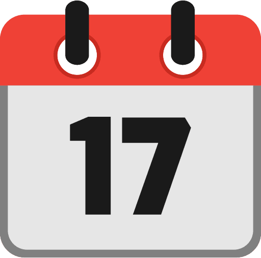 Calendar Date 17 Icon