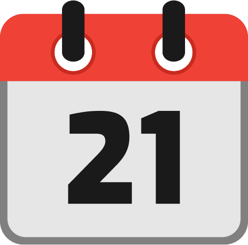 Calendar Date 21 Icon