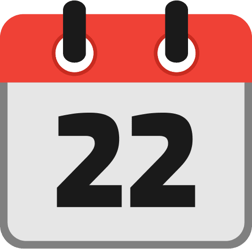 Calendar Date 22 Icon