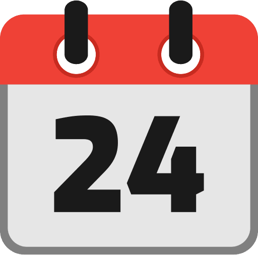 Calendar Date 24 Icon