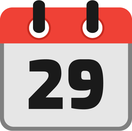 Calendar Date 29 Icon